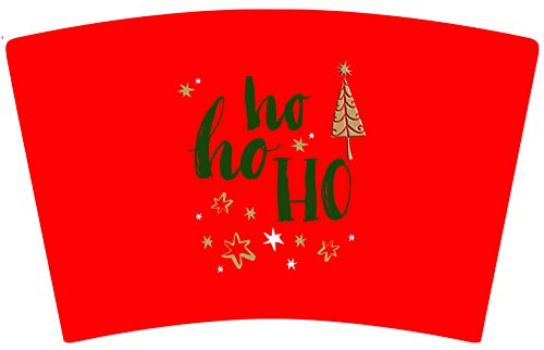 Mugzie brand 16-Ounce Cocktail Shaker with Insulated Wetsuit Cover - Ho Ho Ho