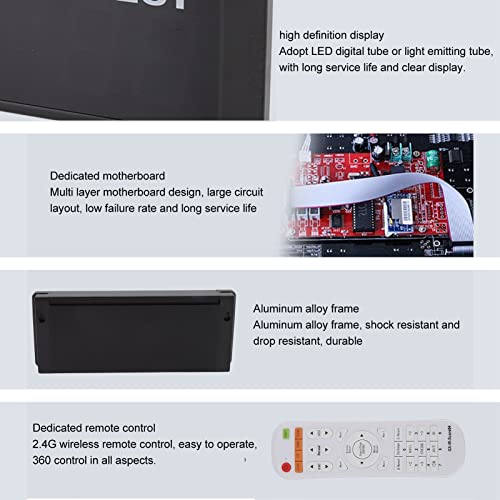 Jeanoko Gym Timer, 1.5 Inch Led Scoreboard Portable Infrared Remote Control Digital Scoreboard With Buzzer For Basketball Soccer Us 100鈥?40V(Regular) #TOP5