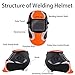 Goflas Welding Helmet Auto Darkening Solar Powered True Color Welder Helmet Wide Adjustable Shade 4/9-13 for for Mig Tig Arc Weld Grinding Welder