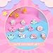 OSDUE Little Girl Adjustable Rings Toys, 24 PCS Duplicate-Free Boxed Play Ring for Kids, Girls Pretend Play and Dress Up Rings for Girls 3-12 Years Old Birthday Holiday Gifts