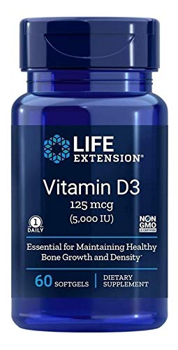 Vitamina D3 5000 Iu 125mcg Life Extension Pronta Entrega