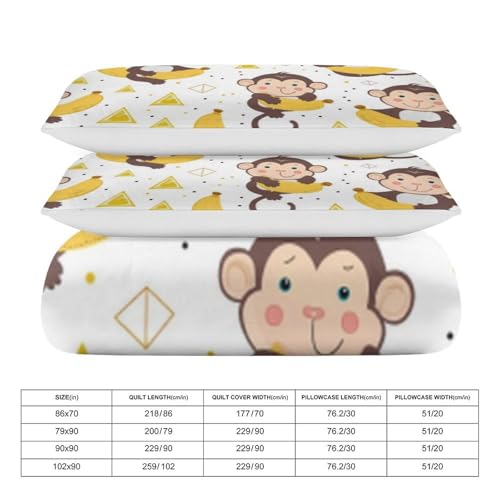 Ropa de cama transpirable de microfibra con cremallera práctica y diseño de mono moderno 4