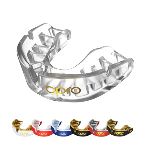 OPRO Gold Level Mouth Guard &ndash; Moldable Mouthguard with Superior Comfort, Fit, and Multi-Layer...