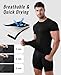 Niksa Men's Compression Shirts 1 Pack, Compression Shirts for Men Short Sleeve Athletic, Quick-Drying Workout T Shirts Base Layer Undershirt A-Black