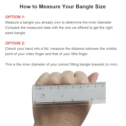 Castillna Stainless Steel Extra Extra Large (XXL) Plus Size Bangle Bracelets Set for Women, Set of 7 Pieces, 9.6 Inches4