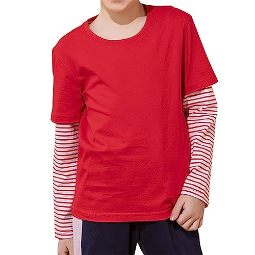 Kids Sweatshirts Soft Cotton Warm Crewneck Cartoon Stripes Long Sleeve Pullover Top For Boys Or Girls The Strokes2