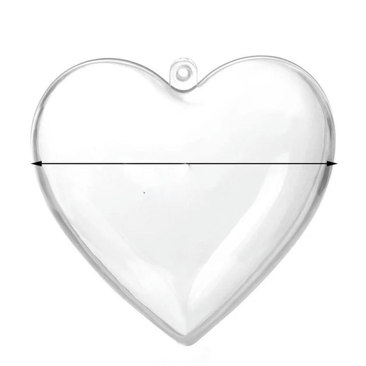 OLYCRAFT 30Pcs Dôme En Plastique En Forme De Cœur De