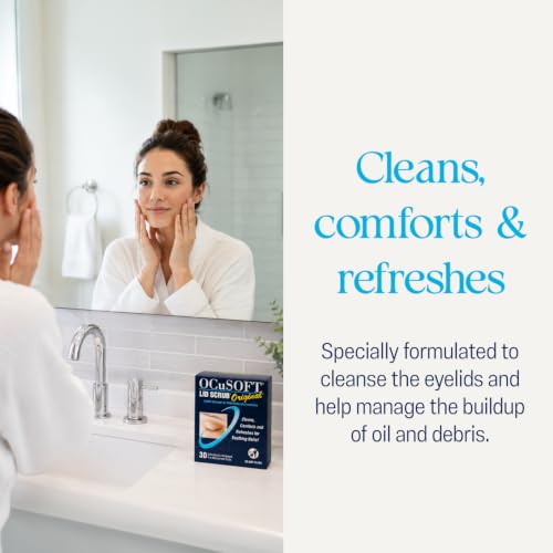 Image of OCuSOFT Lid Scrub Original Inflation Buster- 5 Bonus Pads Included - Gentle Eyelid Cleanser for Daily Hygiene - 35 ct Pre-Moistened Pads (Pack of 2)