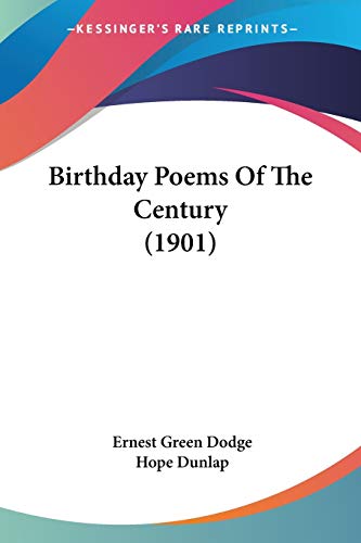 Birthday Poems Of The Century (1901)