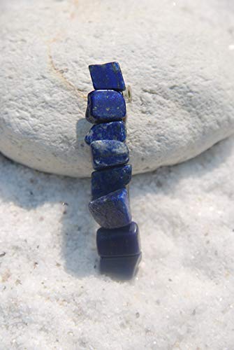 DejaVu Designs Tumbled Lapis Lazuli Stone French Barrette Hair Clip