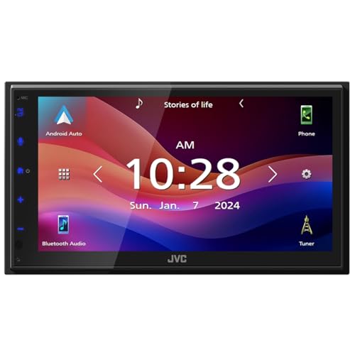 JVC KW-M595BT Doble DIN Pantalla táctil 6.8 pulg Bluetooth miniatura 2