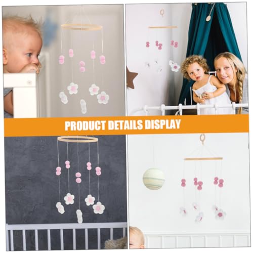 Mobile à pompons pour lit bébé et décoration de chambre d'enfant - 3