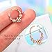 CM Crareesi Mania Septum Rings Rose Gold 316L Surgical Steel 8mm Helix Piercing Jewelry for Women 16G Daith Earrings Small Septum Jewelry