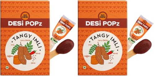 Image of GO DESi Popz Imli Pop, Tamarind & Jaggery Candy, 40 Pieces, Tangy Imli, Imli Candy, 320 g (Pack of 2)