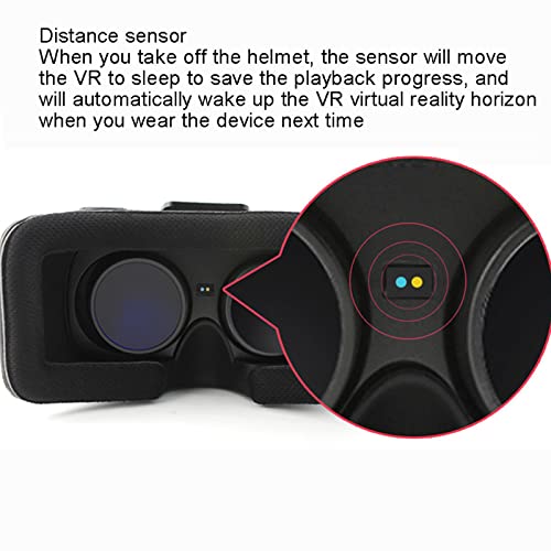 Occhiali per realtà virtuale 3D, visualizzatore di film a 360° con gamepad, sistema Android, connessione WiFi, supporto video panoramico e film 3D, ottimo regalo per adolescenti e adulti