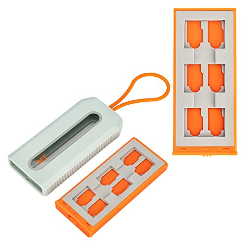 JJC Travel Memory Card Case Holder for 6 CFexpress Type-A card + 12 TF/Micro SD SDXC SDHC