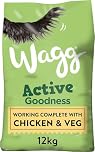 Wagg Active Goodness complete dry adult dog food chicken & veg 12kg - For all working dog breeds