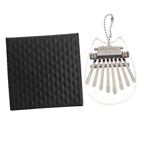 BESTonZON Portable Mini Thumb Piano 8 Keys Hand Piano Kalimba for Boys and Girls and Adults Pure Tone Easy to Carry Made of Acrylic