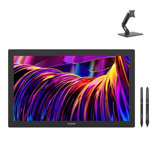Tableta digitalizadora HUION KAMVAS Pro 27 con pantalla 4K UHD y soporte para monitor ST500 miniatura 1