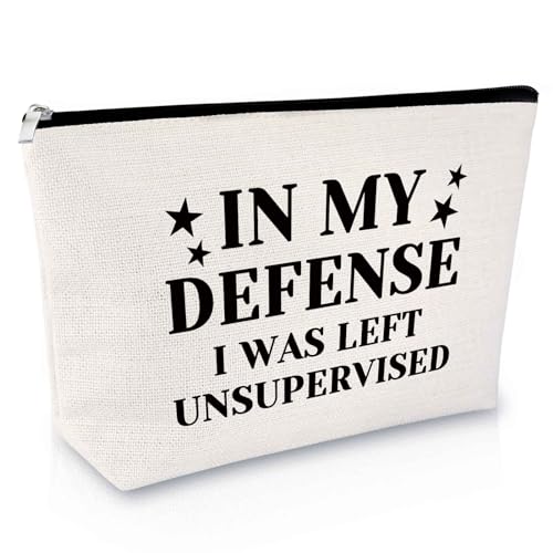 Funny Sarcastic Makeup Bag for Women, Bestie Sister Gift