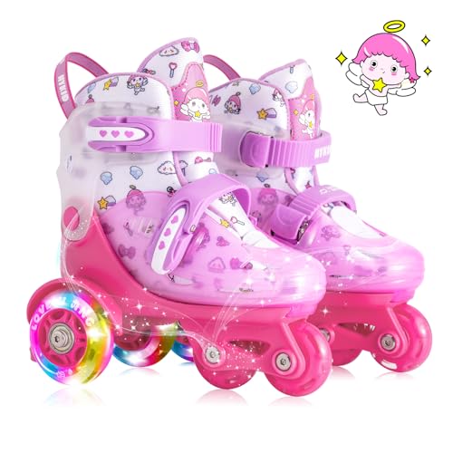 Patins à roulettes YYIXING® réglables pour enfants avec LED lumineuses