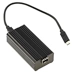 Adaptateur avec interface USB4 compatible Thunderbolt 3/4/5 et contrôleur Realtek RTL8127ATF, pour raccorder un PC à un réseau 10G SFP+. Son châssis aluminium garantit une dissipation thermique optimisée sans ventilateur, offrant un fonctionnement totalement silencieux.