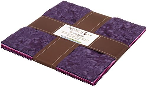 Robert Kaufman Fabrics Artisan Batiks: Prisma Dyes, Plum Perfect colorstory 42 pcs / 2.52 Yards, Assorted Colors (T0810226)