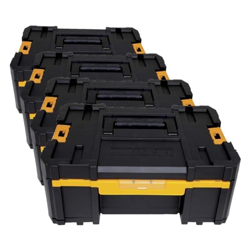 Image of DEWALT Tool Organizer, TSTAK III, Single Deep Drawer, Heavy Duty Latches, Removable Compartments for Small Tools and Accessories (DWST17803) (Pack of 4)