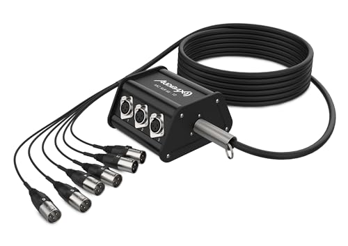 Audibax MC XLR 66 10 Metros Cajetín de Escenario 6 Entradas XLR