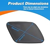 LHZPGC Car Front Bumper Headlight Washer Cover Cap for BMW X5 E70 2007-2012,ABS,D-Silver-Left - Image 7