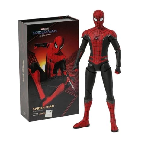 Image of Hamleys Spider-Man Action Figure 7 Inch Collectible Upgraded Suit 1:10