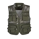 ★ [MULTIFUNZIONE]: Gilet Multitasche Da Uomo, Adatto A Una Varietà Di Occasioni. Può Essere Indossato Come Gilet Da Pesca, Gilet Fotografico, Gilet Da Trekking, Gilet Da Viaggio, Gilet Da Volontario, Gilet Da Lavoro, Escursionismo Al Campeggio, Viaggi Alla Fotografia, Arrampicata Alla Caccia, Birdwatching Alle Avventure Della Guida Fluviale, Nonché Lavoro Quotidiano Casual