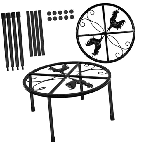 Support pour mangeoire de poule en métal pour un enclos propre