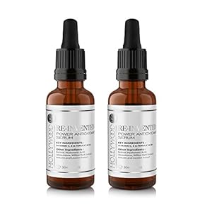 Power Antioxidant Serum – With 300% more Ferulic acid and vitamins C & E. STRONGER than all the rest, dosed to save you…