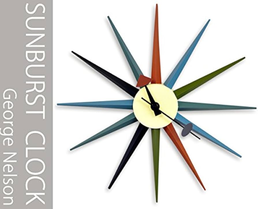 Amazon.co.jp: North Orange 壁掛け時計 ジョージネルソン サン