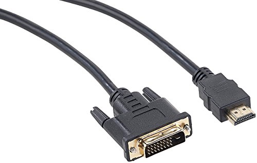 auvisio DVI Dual Link to HDMI: Adapterkabel HDMI auf DVI-D Dual-Link, schwarz, 1 m (DVI Dual Link Adapter, Kabel, Audio Konverter)