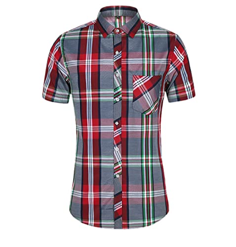 Chemise grande taille homme manches courtes pour rester au frais en été L