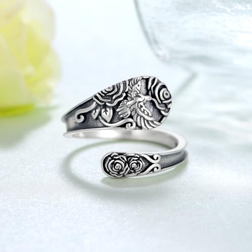 Bague raven argent 925 anti-ternissement bague corneille - 2