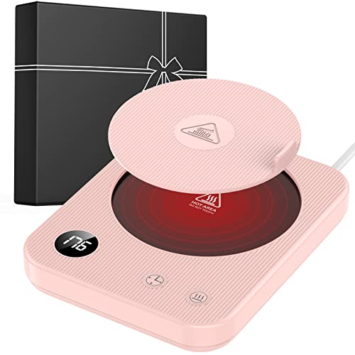 Product Image of the Coffee Mug Warmer with Auto-Off Timer, Coffee Warmer for Desk with Auto ON/OFF, Waterproof Coffee Cup Warmer with 3-Temp Settings, Mug Warmer with Digital Display, Thoughtful Gift for Friends & Family