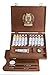 Produktbild Schmincke - Norma feinste Ölfarben Premium Holzkasten, 11 x 35 ml Set Ölmalerei, 71 310 097, Zubehör: Palettstecker, Zeichenkohle, 2 daVinci Pinsel.