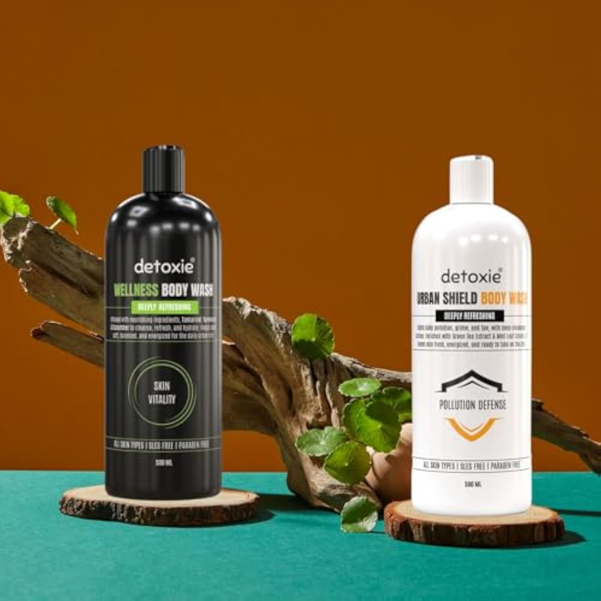 Urban Shield Wellness Body Wash Combo with Loofah