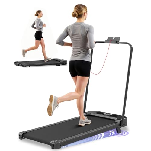HomeFitnessCode Laufband Klappbar mit Neigung - Walking Pad...