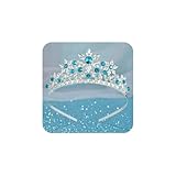 SWEETV Elsa Princess Tiara for Little girls, Girls Princess Crystal Tiara Crown Headband Birthday Party Prom Christmas Costume Cosplay Accessories Gift,Hairpiece for Girls Toddler Kids Baby, Blue