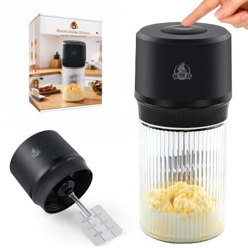 IFOLO Electric Butter Churn – One-Touch Butter Maker in 5–10...