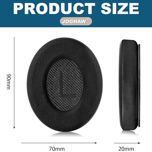 Image of Full Cooling Gel Replacement Earpads for Bose QuietComfort QC35 Headphones Ear Pads Cushions with Breathable Ice Silk Fabric, High-Density Noise Cancelling Foam - Black