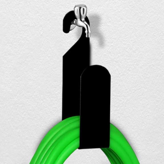 ARTERA® Heavy Duty Garden Hose Holder | Wall Mounted Watering Hose Holder | Portable Irrigation Hose Hanger | Garden Pipe Holder Hook in Black (Pack of 1) (B0C4H1DCXL) Amazon Price History, Amazon Price Tracker