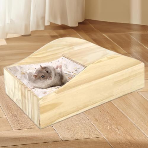Hamster bain sable bac bois L accessoire jeu et cachette gerbille