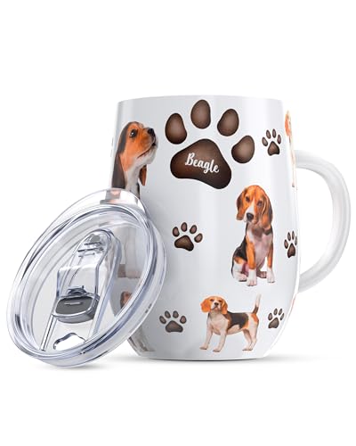 Greenline Goods 12oz Beagle Insulated Tumblers with Lids – Stainl...
