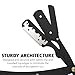 The Cut Factory® Straight Razor for Men Professional Barber Straight Edge Razor for Comfortable Smooth Shave. Gift Box Leather Pouch 20 Single Edge Blades. Our Blades Never Fall