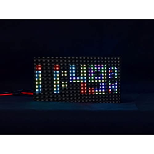 Image of RGB Full-Color LED Matrix Panel Display for Raspberry Pi Pico ESP32 for Arduino 64x32 Pixels 3mm Pitch 2048 RGB LEDs Adjustable Brightness